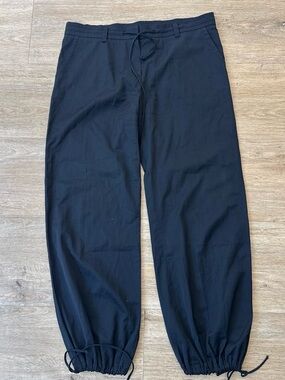 Trina Turk Black Drawstring Jogger Pants 8